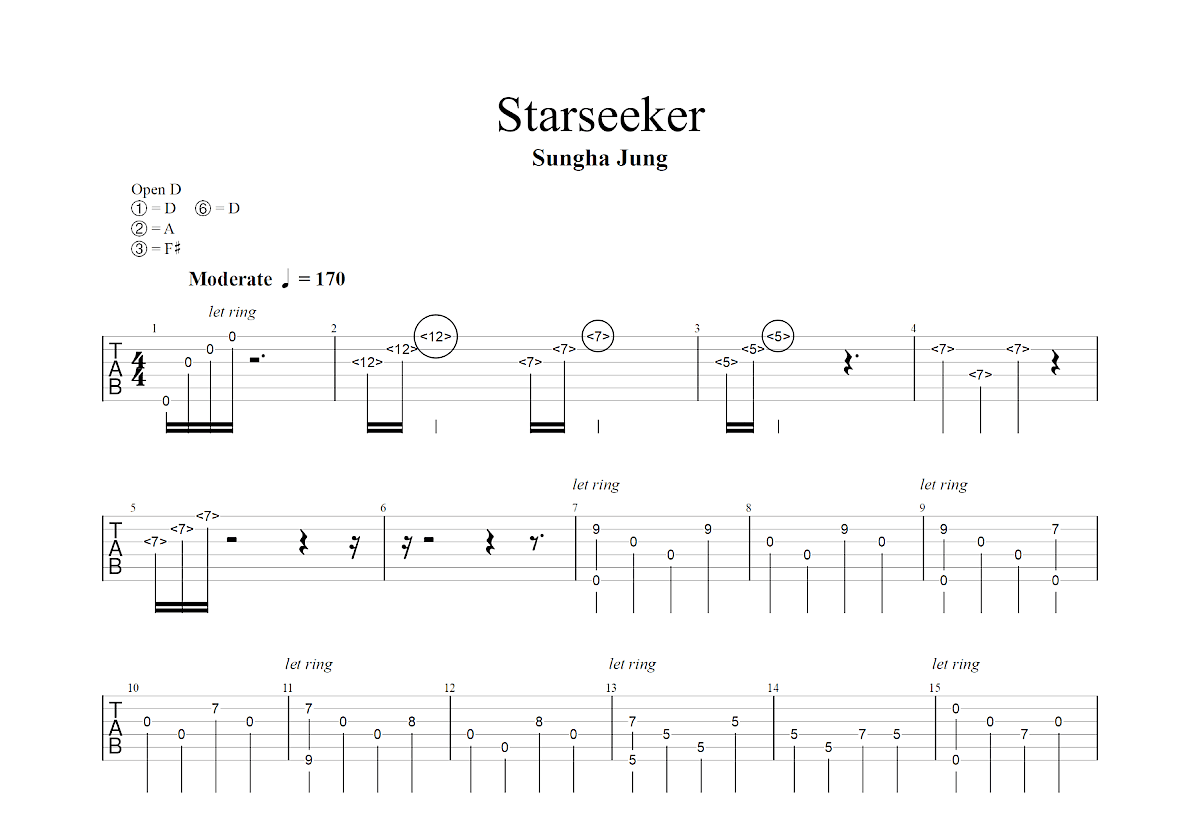 Starseeker吉他谱预览图