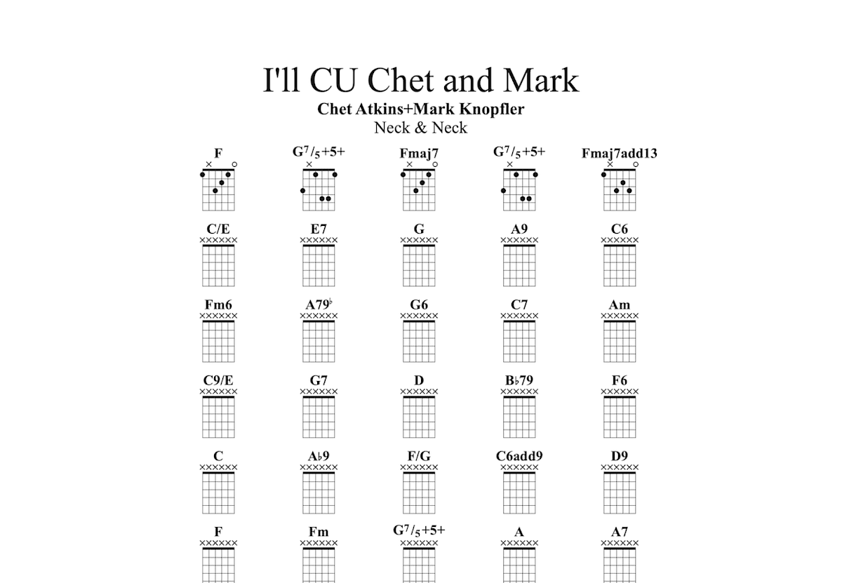 I'll CU Chet and Mark吉他谱预览图