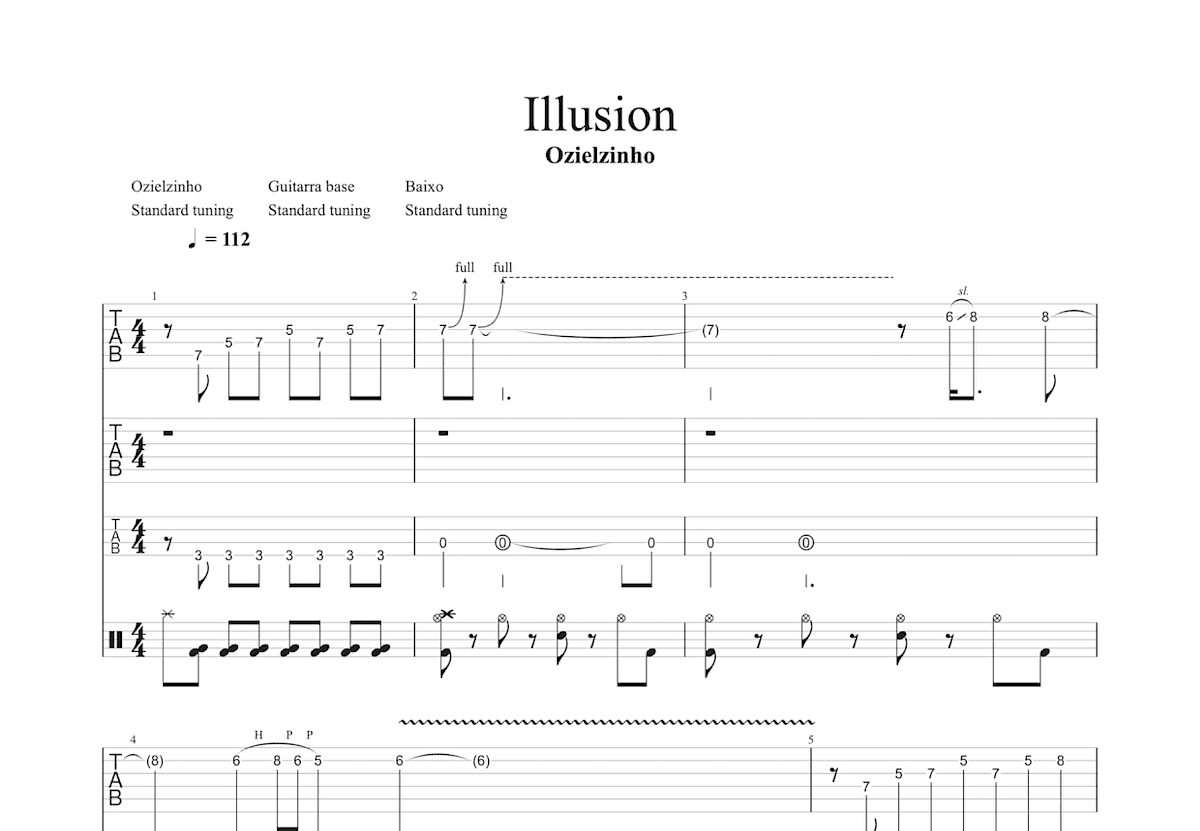Illusion吉他谱预览图