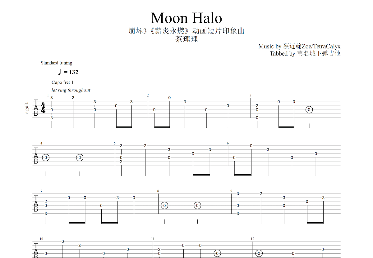 moonhalo数字谱图片