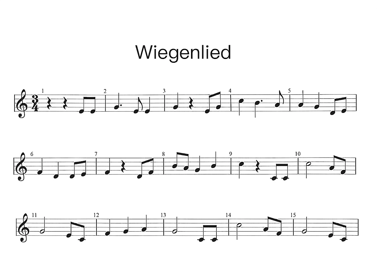 Wiegenlied吉他谱预览图