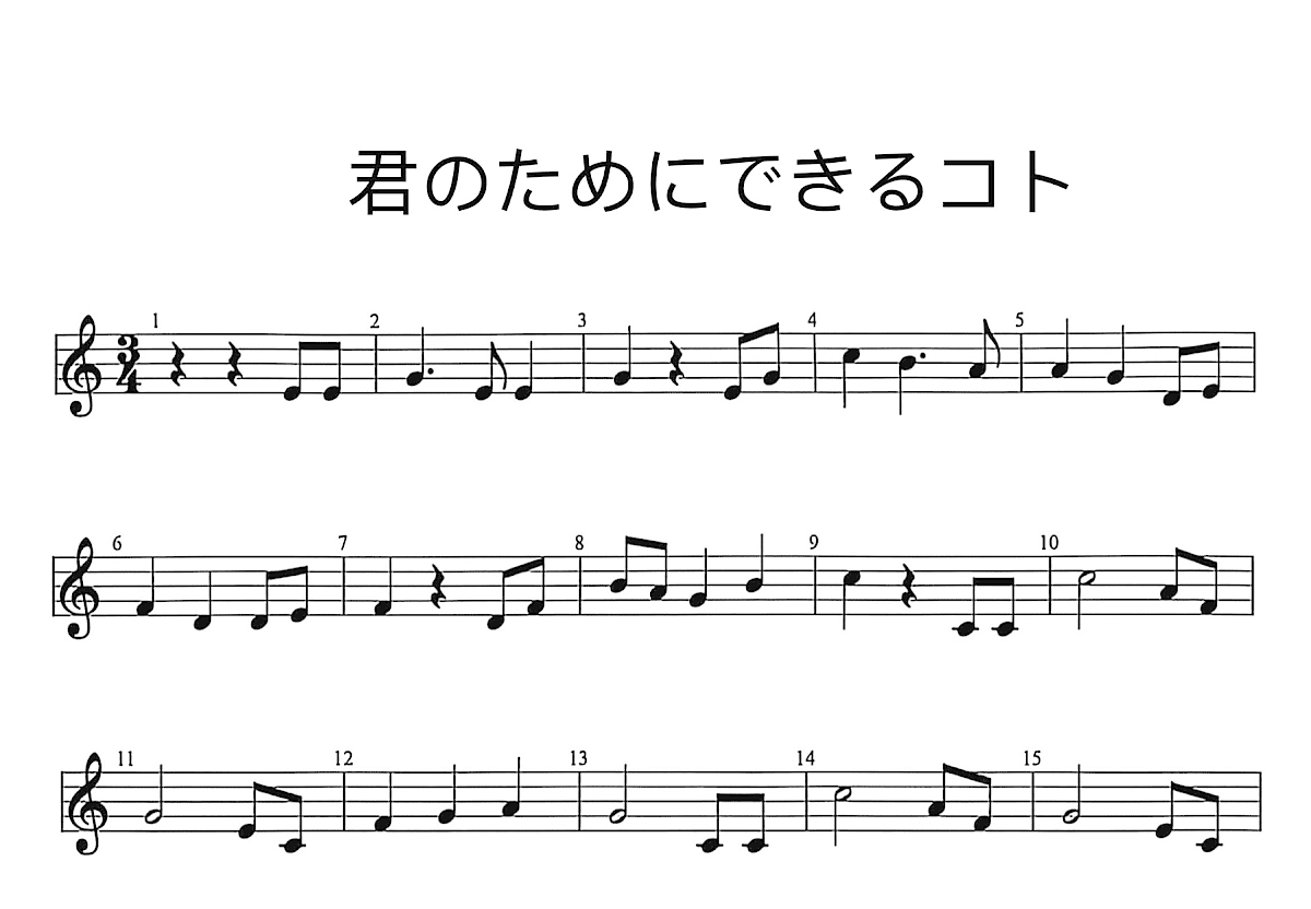 君のためにできるコト吉他谱预览图