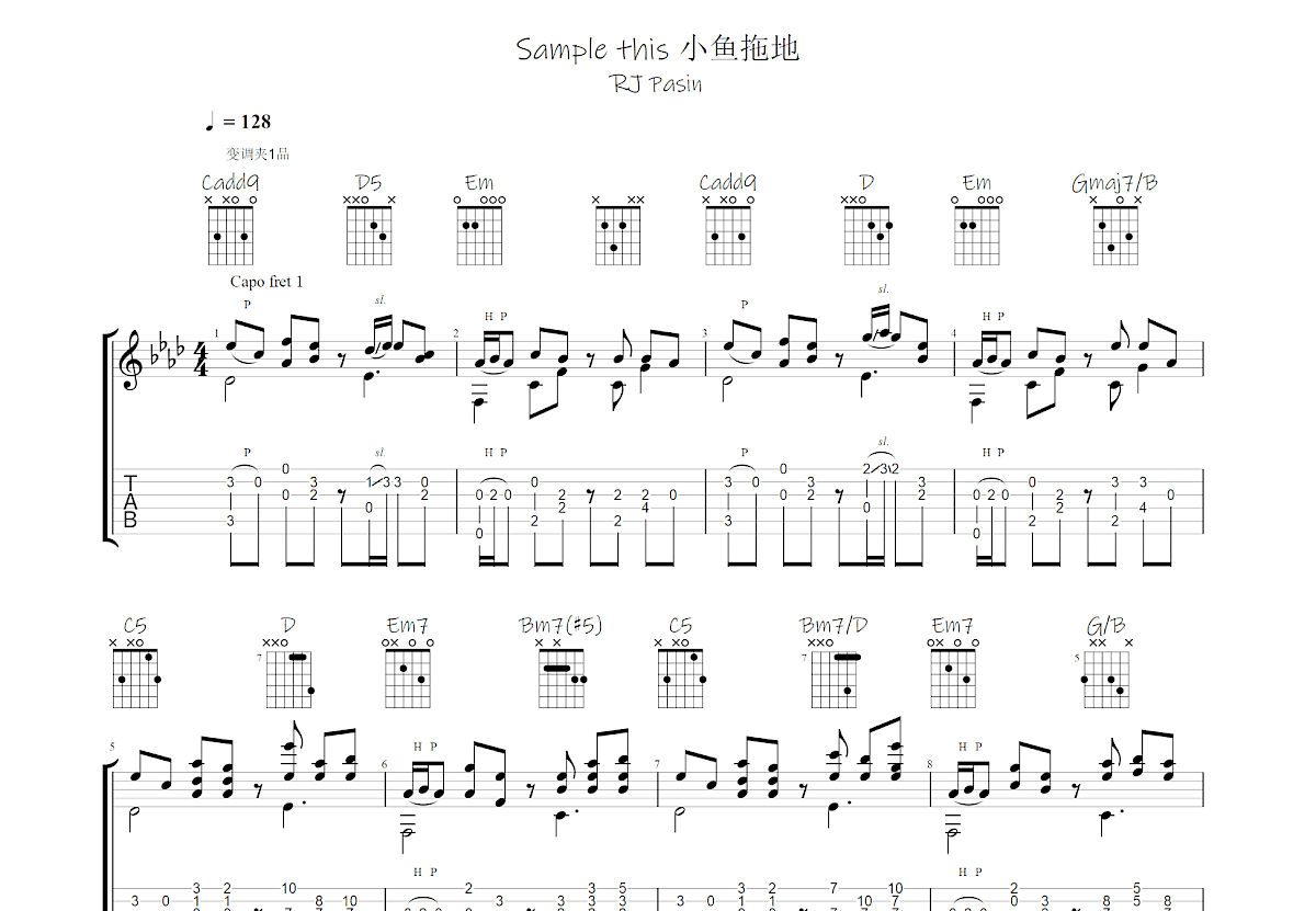 Sample this吉他谱预览图