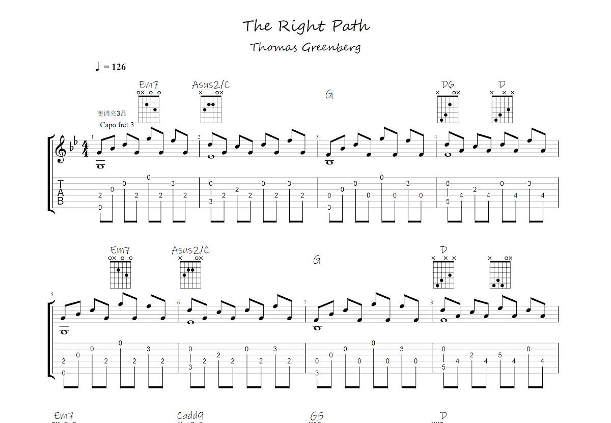 the right path 数字谱图片