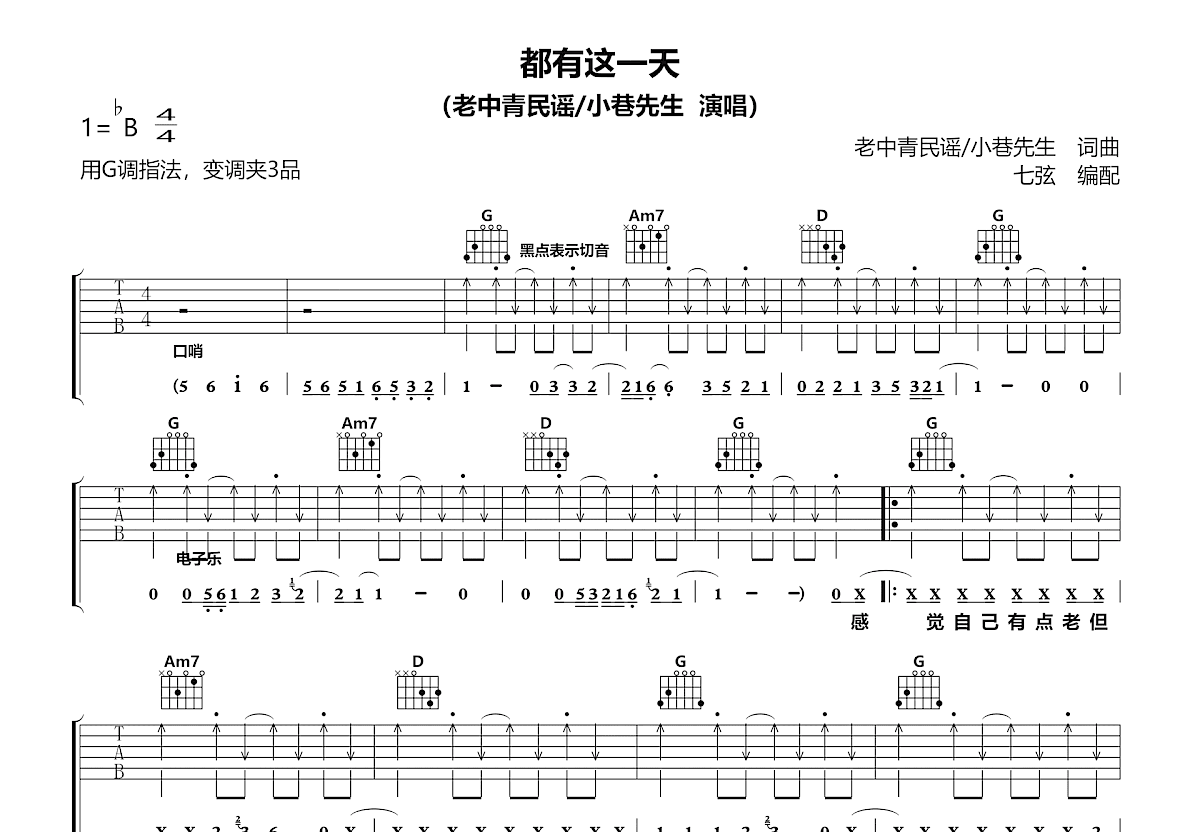 都有这一天吉他谱预览图