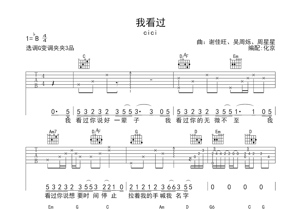 我看过吉他谱预览图